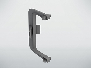 Уголок внутренний 90* Gola C, пластик, серый, распил 45*, Россия