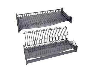 Сушилка для посуды с плоским прутком, графит STUDIO FL 16, SU09/500/GRPH, Boyard