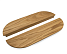 Ручка мебельная  ELIPS  деревянная (дуб), светлое масло, 128/256м,L350 мм
