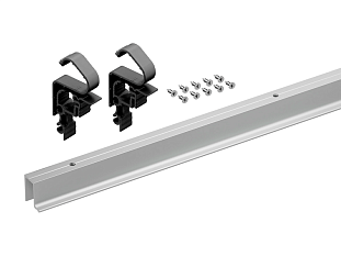 Ходовой профиль WingLine L, длина 2400, перфорированный, алюминий, анод. серебро Art. 9339510, Hettich