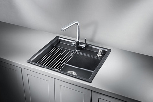 Мойка кухонная Granula KS-6003, 600х510х245мм, шварц , искусственный камень