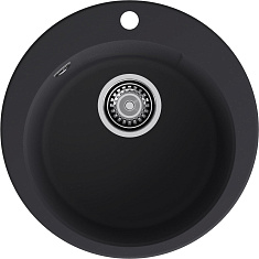 Мойка кухонная Granfest GF-URBAN 649 490х490х200мм, черный, искусственный камень