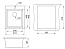Мойка кухонная Granula 4201, 415х490х195мм, ПЕСОК, искусственный камень, в комплекте