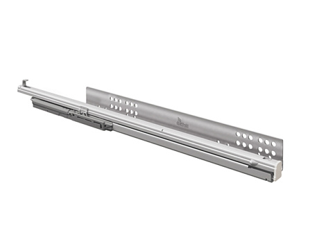 Скрытая направляющая Quadro V6 30/250 Push to open, полное выдвижение, для деревянных ящиков EB 20, правая Art. 9111360, Hettich