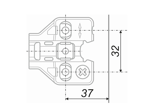 Монтажная планка NEO с экс. рег. H=2 черный никель H5012BN, BOYARD