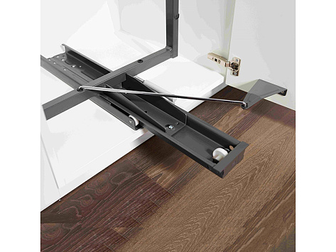 Рама + Направляющие + Крепеж, Тандем Соло, 750 мм, высота 1800 мм, СофтСТОПпро доводчик, антрацит, арт. 2392879846, Кессебёмер