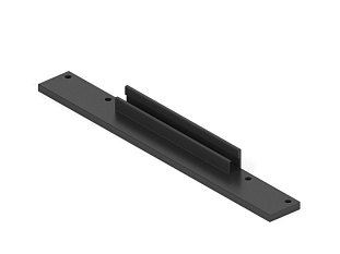 Профиль для фасадов Intuit горизонтальный 23,5х18х447, черный матовый AA0761.VP044.BKBAN.CJ