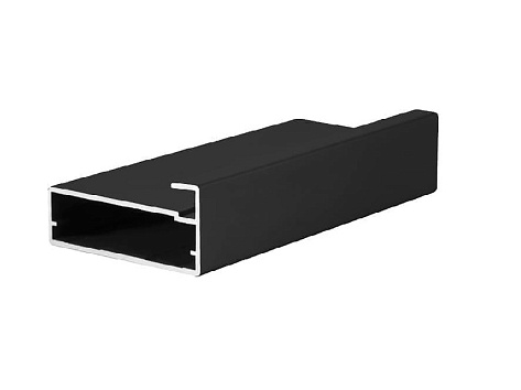 Профиль для фасадов широкий 20х45х3000, кант 8 мм, черный анод, RF-06