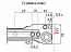 Направляющие роликовые для ящиков 350мм, белый