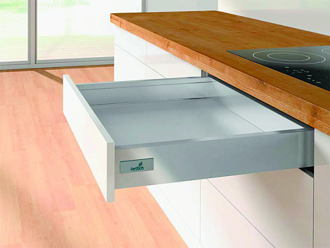 Комплект ящика InnoTech Atira 70х420 серый, полн. выдв., Silent System, Art. 9228889, Hettich