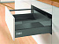 Комплект ящика InnoTech Atira 144х520 антрацит, с релингом, полн. выдв., Silent System, Art. 9234552, Hettich