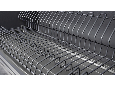 Сушилка для посуды с плоским прутком, графит STUDIO FL 16, SU09/700/GRPH, Boyard