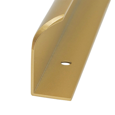 Ручка мебельная, торцевая LOVE, 128/147 мм, матовое золото, Китай