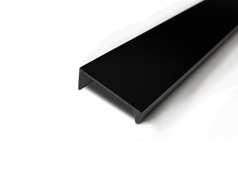 Ручка мебельная, торцевая ВОЛКОДАВ, 320/396 мм, черный матовый