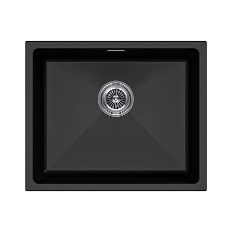 Мойка Paulmark LUMI, LU55-BL,  555х460х210 мм, черный, в комплекте