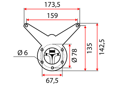 Ножка мебельная, 1100-1130х60мм, хром, арт. 123034
