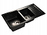 Мойка кухонная Granfest GF - P980KL, 973х503х200мм, черный 308, искусственный камень, в комплекте