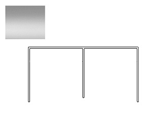 Направляющая верхняя серебро 5500, Absolut