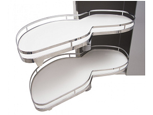 Механизм выкатной "Волшебный уголок" ЛОТОС KRM10/900-1000/L, хром, Boyard