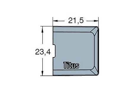 Заглушка к эксцентрикам SYSTEM 6 Gen2, груша, Art. 006999-8011, Titus