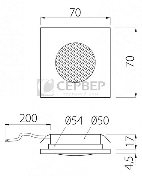 Комплект 3 LED светильников MARBELLA PLUS, 27диодов, 1.5W, подключение 220V,  холодный свет, GTV
