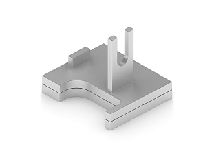 ARISTO Опора нижняя левая 4 в 1 серебро матовое FF0009.VP000.SLMPC.CO
