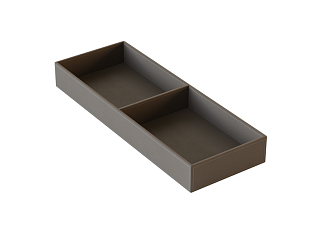 Aristo Лоток 2 отделения 150х410х50 экокожа, теплый серый FC0101.VP015.WGVPP.CM