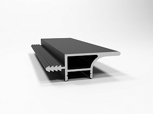 Ручка-профиль, Gola для верхних модулей, 4,0 м, для 16мм ДСП, черный, LED, Россия