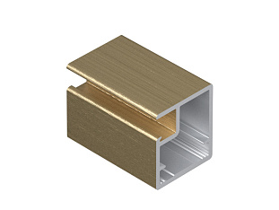 Профиль для фасадов узкий 831 20,5х19х5400 золото крац. DE0831.VP540.GLBAN.CJ