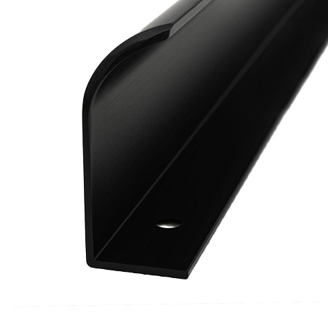 Ручка мебельная, торцевая LOVE, 320/397 мм, матовый чёрный, Китай