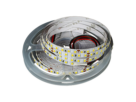 Светодиодная лента 120 диодов/м.п 2835 холодный белый 6500K, 24V, 10W/м.п., 1200 Lm/m, IP 20 04.800.00.196