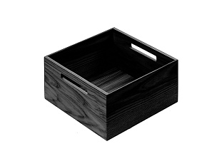 Деревянный ящик ФайнЛайн Линик, 236x236x120 мм, 1 шт, цвет ясень черный, ROCKENHAUSEN, Art. 91720368, Kessebohmer