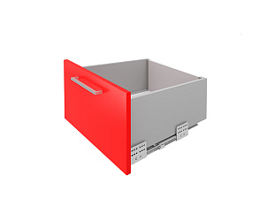 Комплект ящика с прямыми боковинами СТАРТ SOFT ЭКСТРА с доводчиком высокий 199мм, серый, SB21GR.1/550, Boyard