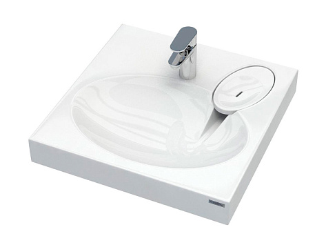 Раковина над стиральной машиной MOND 720431, белая, 60х55, с комплектом, Paulmark