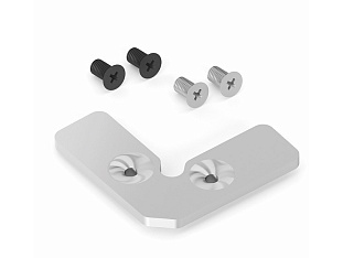 Уголок сборочный для профиля узкого с винтами (цинк, черн) сталь оцинк.DE0019.VS000.SEARW.CY