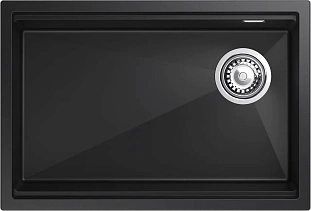 Мойка кухонная LINO 654-R 1-чаш 650х440мм nero арт.LN-654-R nero, Rivelato