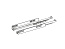 Скрытая направляющая Quadro V6 YOU Silent System, M, NL 500 EB 21, правая Art. 9256873, Hettich