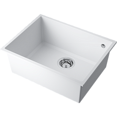 Мойка кухонная Omoikiri TEDORI 54-U-WH, 550х420х200мм, Tetogranit/Белый, в комплекте