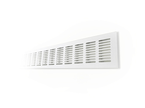 Решетка вентиляционная, 480х80 мм, белый, LID