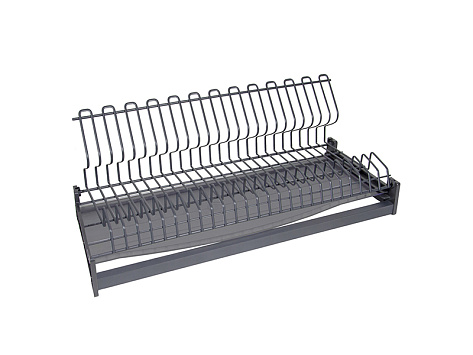 Сушилка для посуды с плоским прутком, графит STUDIO FL 16, SU09/700/GRPH, Boyard