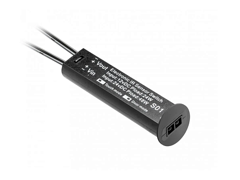 Датчик универсальный на препятствие/взмах руки с диммером, 12-24V 24/48W, черный Art. AE-WBСUNI-10DIM, GTV