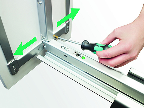 Рама, высота 1900-2300 мм, Диспенса 90°, титан, Art. 543830102, Kessebohmer