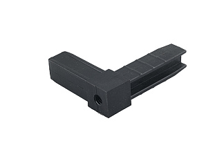 Уголок сборочный 2d с отверстием и резьбой M8, чёрный, Алюмформ