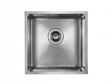 Мойка Paulmark VISTA 44, PM304444-BS, 440х440мм, брашированная нерж.сталь ( монтаж - подстольный ), в комплекте