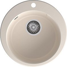 Мойка кухонная Granfest GF-URBAN 649 490х490х200мм, белый, искусственный камень