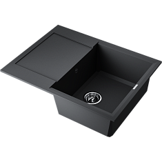 Мойка кухонная Omoikiri Sakaime 68-BL, черный, в комплекте