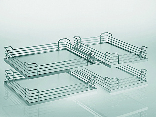 4 полки, Волшебный уголок, 450-600 мм, Арена СТИЛЬ, антрацит, цвет дна антрацит, антислип, Art. 2312589846, Kessebohmer