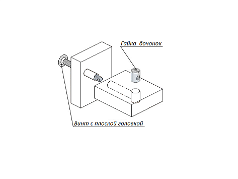 Винт с плоской головкой, внутренний шестигранник М6х040, цинк