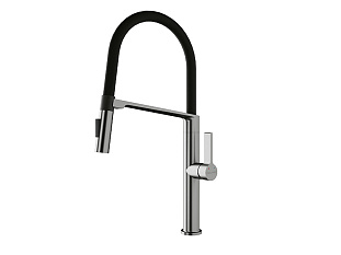 Смеситель для кухни BARREL, Ba214029-BS, брашированная сталь, Paulmark