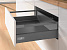 Комплект ящика InnoTech Atira 176х470 антрацит, с релингом, полн. выдв., Push to Open, Art. 9245444, Hettich